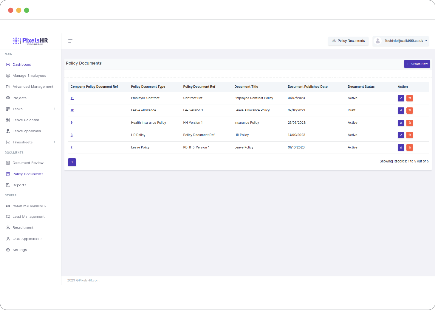 Employee Records (Database) Software for Home Office Compliance Management